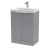 Delphi Focus 600mm 2-Door Floor Standing Fluted Vanity Unit (inc Basin) | Thumbnail Image