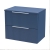 Delphi Focus 600mm 2-Drawer Wall Hung Fluted Countertop Vanity Unit | Thumbnail Image