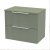 Delphi Focus 600mm 2-Drawer Wall Hung Fluted Countertop Vanity Unit | Thumbnail Image