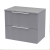 Delphi Focus 600mm 2-Drawer Wall Hung Fluted Countertop Vanity Unit | Thumbnail Image