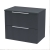 Delphi Focus 600mm 2-Drawer Wall Hung Fluted Countertop Vanity Unit | Thumbnail Image