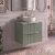 Delphi Focus 600mm 2-Drawer Wall Hung Premium Fluted Countertop Vanity Unit | Thumbnail Image