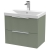 Delphi Focus 600mm 2-Drawer Wall Hung Fluted Vanity Unit (inc Basin) | Thumbnail Image