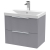 Delphi Focus 600mm 2-Drawer Wall Hung Fluted Vanity Unit (inc Basin) | Thumbnail Image