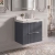 Delphi Focus 600mm 2-Drawer Wall Hung Fluted Vanity Unit (inc Basin) | Thumbnail Image