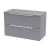 Delphi Focus 800mm 2-Drawer Wall Hung Fluted Countertop Vanity Unit | Thumbnail Image