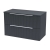 Delphi Focus 800mm 2-Drawer Wall Hung Fluted Countertop Vanity Unit | Thumbnail Image