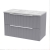 Delphi Focus 800mm 2-Drawer Wall Hung Premium Fluted Countertop Vanity Unit | Thumbnail Image
