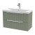 Delphi Focus 800mm 2-Drawer Wall Hung Fluted Vanity Unit (inc Basin) | Thumbnail Image