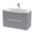 Delphi Focus 800mm 2-Drawer Wall Hung Fluted Vanity Unit (inc Basin) | Thumbnail Image