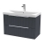 Delphi Focus 800mm 2-Drawer Wall Hung Fluted Vanity Unit (inc Basin) | Thumbnail Image