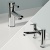 Delphi Fresh Chrome Basin Mixer and Bath Filler Tap Set (inc Press Top Waste) | Thumbnail Image