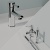Delphi Fresh Chrome Basin Mixer and Bath Shower Mixer Tap Set (inc Shower Kit and Press Top Waste) | Thumbnail Image