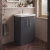 Delphi Glade 600mm 2-Door Floor Standing Cloakroom Vanity Unit (inc Basin) | Thumbnail Image