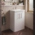 Delphi Glade 600mm 2-Door Floor Standing Cloakroom Vanity Unit (inc Basin) | Thumbnail Image