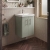 Delphi Glade 500mm 2-Door Wall Hung Cloakroom Vanity Unit (inc Basin) | Thumbnail Image