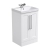 Delphi Grange Satin White 500mm 2-Door Floor Standing Vanity Unit with Basin | Thumbnail Image