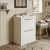 Delphi Grange Satin White 600mm 2-Drawer Floor Standing Vanity Unit with Basin | Thumbnail Image