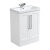 Delphi Grange Satin White 600mm 2-Door Floor Standing Vanity Unit with Basin | Thumbnail Image