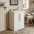 Delphi Grange Satin White 600mm 2-Door Floor Standing Vanity Unit with Basin | Thumbnail Image