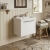 Delphi Grange Satin White 500mm 1-Drawer Wall Hung Vanity Unit with Basin | Thumbnail Image
