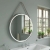 Delphi Halo Chrome LED Touch Sensor Round Bathroom Mirror 800mm x 800mm | Thumbnail Image