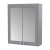 Delphi Hayloft Satin Grey 600mm 2-Door Mirrored Bathroom Cabinet | Thumbnail Image