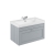 Delphi Hayloft Satin Grey 800mm 1-Drawer Wall Hung Vanity Unit (inc Fireclay 1TH Basin) | Thumbnail Image