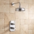 Delphi Highgate Chrome Dual Concealed Shower Set with Fixed Head | Thumbnail Image