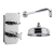 Delphi Highgate Chrome Dual Concealed Shower Set with Fixed Head | Thumbnail Image