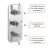 Delphi Highgate Chrome Triple Concealed Shower Set with Fixed Head and Slide Rail Kit | Thumbnail Image