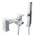 Delphi Bentley Bath Shower Mixer Tap with Shower Kit Pillar Mounted - Chrome