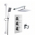 Delphi Holbrook Thermostatic Triple Concealed Mixer Shower with Shower Kit + Fixed Shower Head - Chrome | Thumbnail Image