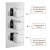 Delphi Holbrook Thermostatic Triple Concealed Mixer Shower with Shower Kit + Fixed Shower Head - Chrome | Thumbnail Image