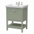 Delphi Homestead Fern Green 600mm 1-Drawer Floor Standing Traditional Vanity Unit (inc Fireclay Basin 3TH) | Thumbnail Image