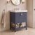Delphi Homestead Indigo Blue 600mm 1-Drawer Floor Standing Traditional Vanity Unit (inc Fireclay Basin 3TH) | Thumbnail Image