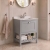 Delphi Homestead 600mm 1-Drawer Floor Standing Traditional Vanity Unit (inc Marble Top Basin) | Thumbnail Image