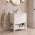Delphi Homestead 600mm 1-Drawer Floor Standing Traditional Vanity Unit (inc Marble Top Basin) | Thumbnail Image