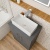 Delphi Horizon Anthracite Woodgrain 600mm 2-Door Floor Standing Countertop Vanity Unit | Thumbnail Image