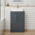 Delphi Horizon Gloss Grey 600mm 2-Door Floor Standing Countertop Vanity Unit | Thumbnail Image