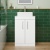 Delphi Horizon Gloss White 600mm 2-Door Floor Standing Countertop Vanity Unit | Thumbnail Image