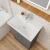 Delphi Horizon Anthracite Woodgrain 600mm 2-Door Floor Standing Vanity Unit (inc Basin) | Thumbnail Image