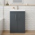 Delphi Horizon Gloss Grey 600mm 2-Door Floor Standing Vanity Unit (inc Basin) | Thumbnail Image