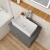 Delphi Horizon Anthracite Woodgrain 600mm 2-Drawer Wall Hung Countertop Vanity Unit | Thumbnail Image