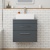 Delphi Horizon Gloss Grey 600mm 2-Drawer Wall Hung Countertop Vanity Unit | Thumbnail Image