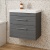 Delphi Horizon Anthracite Woodgrain 600mm 2-Drawer Wall Hung Vanity Unit (inc Basin) | Thumbnail Image