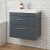 Delphi Horizon Gloss Grey 600mm 2-Drawer Wall Hung Vanity Unit (inc Basin) | Thumbnail Image