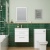 Delphi Horizon Gloss White 600mm 2-Drawer Wall Hung Vanity Unit (inc Basin) | Thumbnail Image