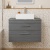 Delphi Horizon Anthracite Woodgrain 800mm 2-Drawer Wall Hung Countertop Vanity Unit | Thumbnail Image