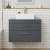 Delphi Horizon Gloss Grey 800mm 2-Drawer Wall Hung Countertop Vanity Unit | Thumbnail Image